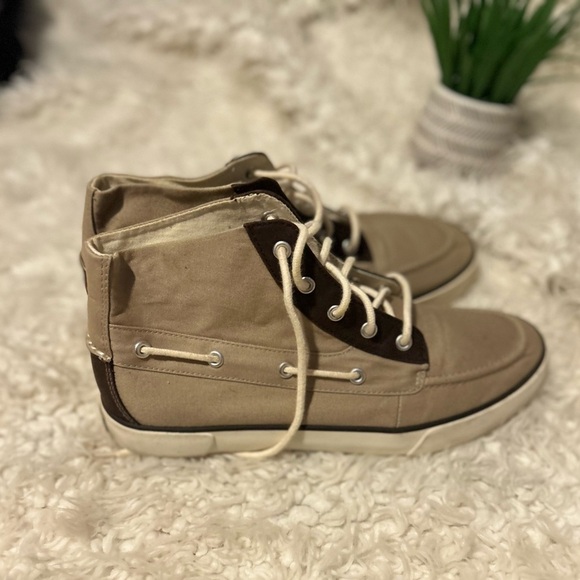 polo Ralph Lauren Chukka Hi Top Polo tan Canvas Sneakers  9.5D main image 5